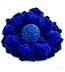 Royal Blue. Crocheted Flower Pins