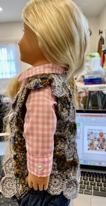 Grace a 18" doll vest