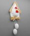 Hanging decoration chicken house - simple from scraps of yarn