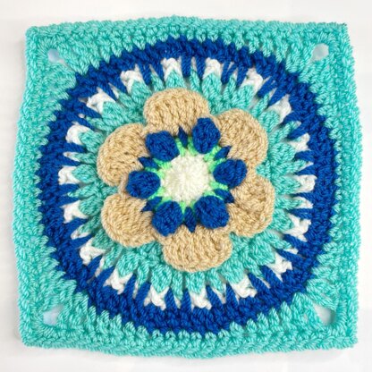 Colour Burst Flower Blanket