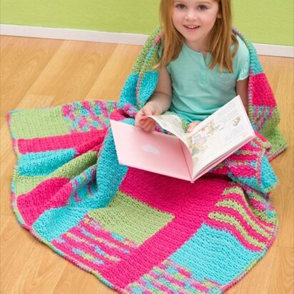 The Vanellope Crochet Baby Blanket is a free crochet pattern featuring Red  Heart Butte…