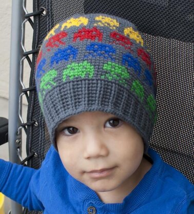 Alien Invasion Crochet Beanie