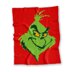 Grinch Green Grumpy Face Blanket Christmas Lapghan C2C CROCHET PATTERN