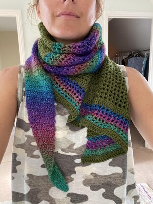 Laetitia Rainbow Triangle Scarf