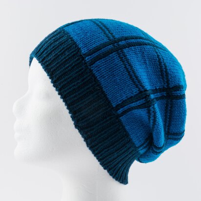 Easy Peasy Plaid Hat - knitting pattern