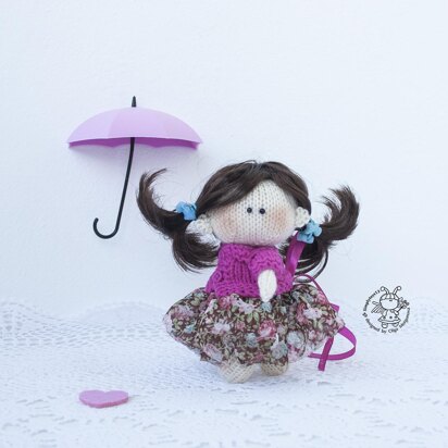 Little doll Mary - knitting pattern