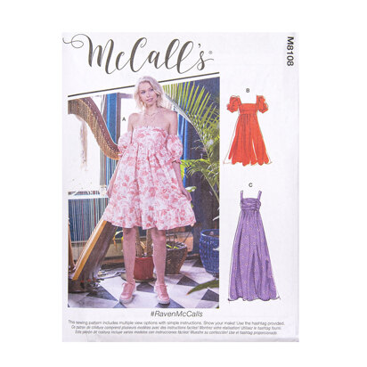 McCall's Misses' Dresses M8108 - Sewing Pattern