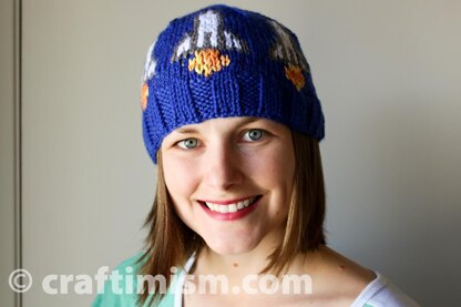 Space Shuttle Knit Hat