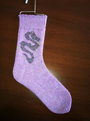 Purple Dragon Socks