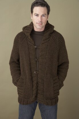 Saturday Morning Hoodie in Lion Brand Wool-Ease Chunky - 70084AD