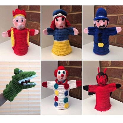 Punch and Judy Hand Puppets Crochet Patterns