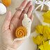 Crochet snail amigurumi pattern keyring Bag charm Car mirror hanging decor Mini toy keychain