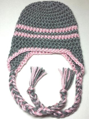 Half Double Crochet Striped Hat