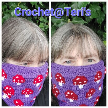 Mushroom Mosaic Neck Warmer/Cowl