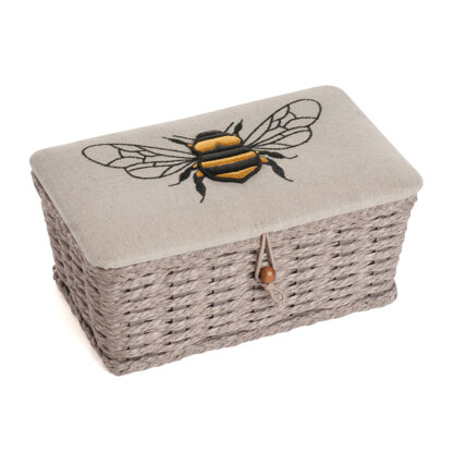 Hobbygift Linen Bee Small Basket Sewing Box