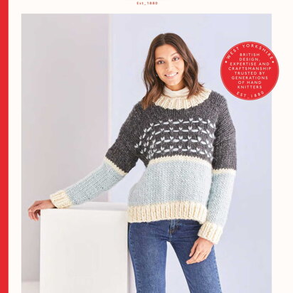 Sirdar 10184 Crew Neck Textured Sweater in Adventure PDF