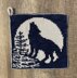 Woodland Wolf Potholder