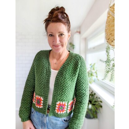 Lowrider cardigan pattern - US crochet terms