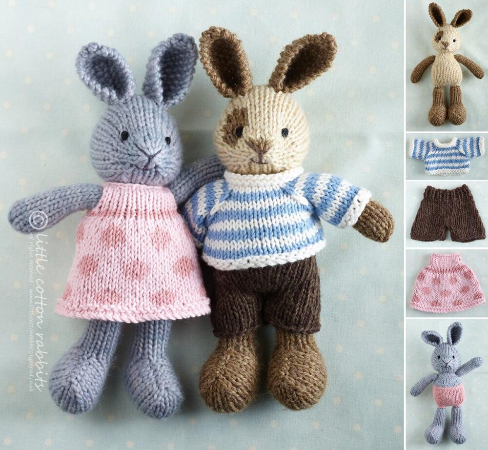 Small rabbit Knitting pattern by Julie Williams | LoveCrafts