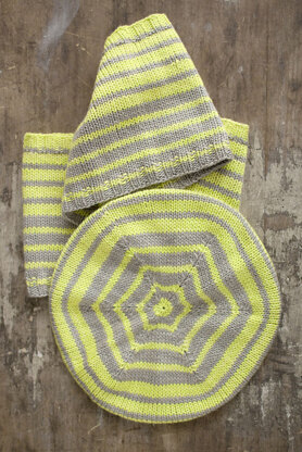 Manyara Hat and Scarf in Manos del Uruguay Silk Blend Semi-Solid - 2013T