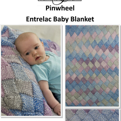 Entrelac Baby Blanket in Cascade Pinwheel - W508 - Downloadable PDF - knitting pattern