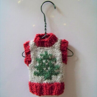 Christmas Tree Ornament Tiny Vest