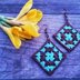 Earrings Boho Granny Square