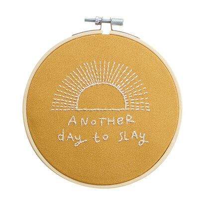 Cotton Clara Another Day To Slay Embroidery Kit - 13cm