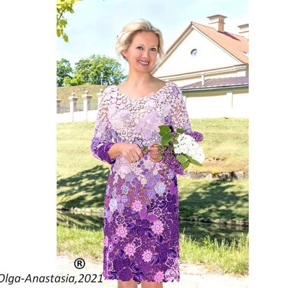 Lilac lace dress