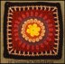 Winter Sun 9"/12" Crochet Block Afghan Square