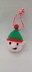 PDF Christmas Bauble DK Knitting Pattern EASY Hanging Ornament Decoration 4designs Charity knit Christmas Eve Box Robin Elf Reindeer festive