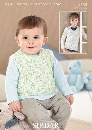 Sweater and Tank Top in Sirdar Snuggly Spots DK - 4566 - Downloadable PDF
