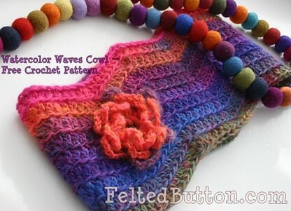 Watercolor Waves Cowl