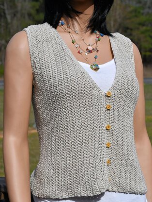 Belle Button Front Vest