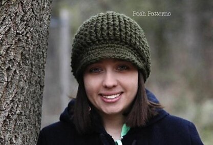 Textured Newsboy Hat 292