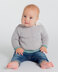 Arden Jumper - Sweater Knitting Pattern For Babies in MillaMia Naturally Baby Soft by MillaMia