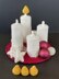 Beautiful Advent wreath with removable flames