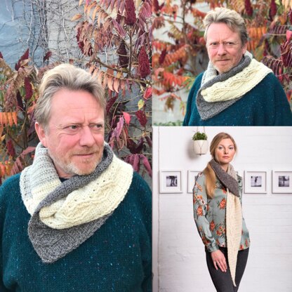 Marl Cabled Scarf