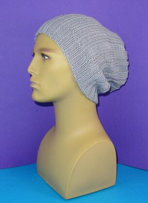 Rib Pattern Super Slouch Hat