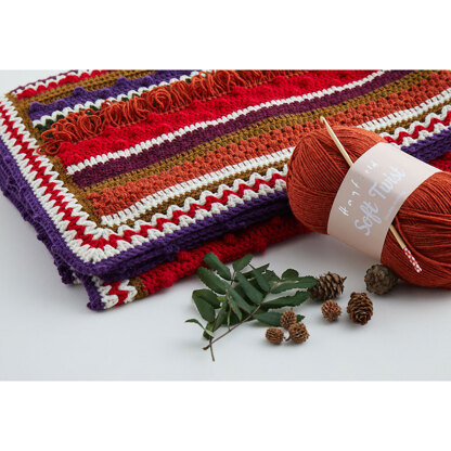 Sirdar Winter Berries Blanket Crochet Along in Hayfield Soft Twist Yarn -  Michigan Fine Yarns