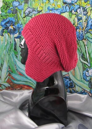 Garter Stitch Trapper Slouch Hat