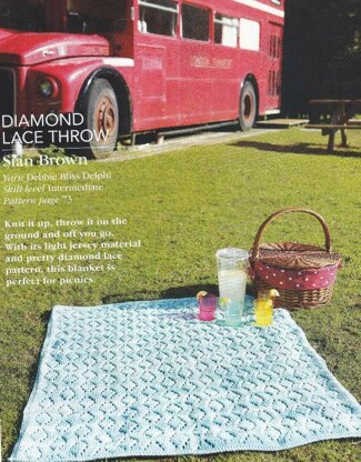 Diamond Lace Throw