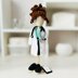 Doll clothes, crochet doll clothes, Amigurumi doll outfit, amigurumi doll, crochet doll with clothes,  doctor outfit