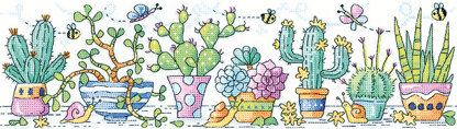 Heritage Cactus Garden Cross Stitch Kit