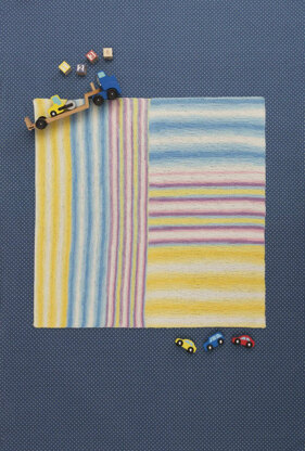 Right Angles Baby Blanket in Lion Brand Ice Cream - L60361 - Downloadable PDF
