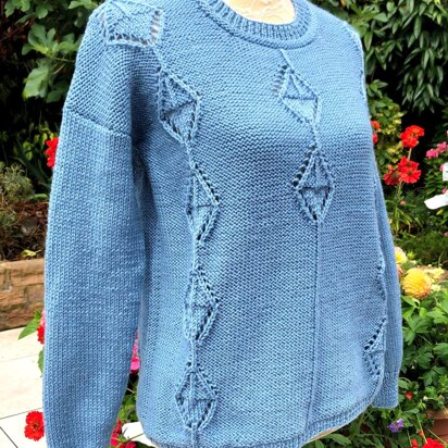 Diamond Eyelet Sweater