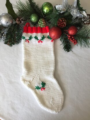 Wandering Reindeer and Holly Berry Christmas Stockings