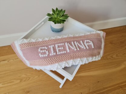 Personalised discount baby shawl