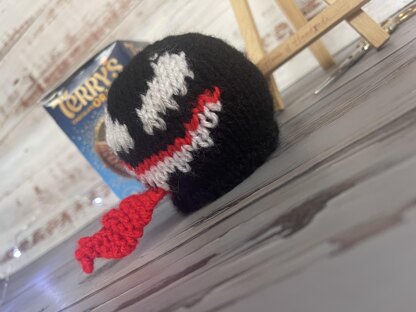 Venom Inspired Chocolate Orange Cover Knitting Pattern