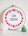 Wool and the Gang Oh Gosh Cross Stitch Kit